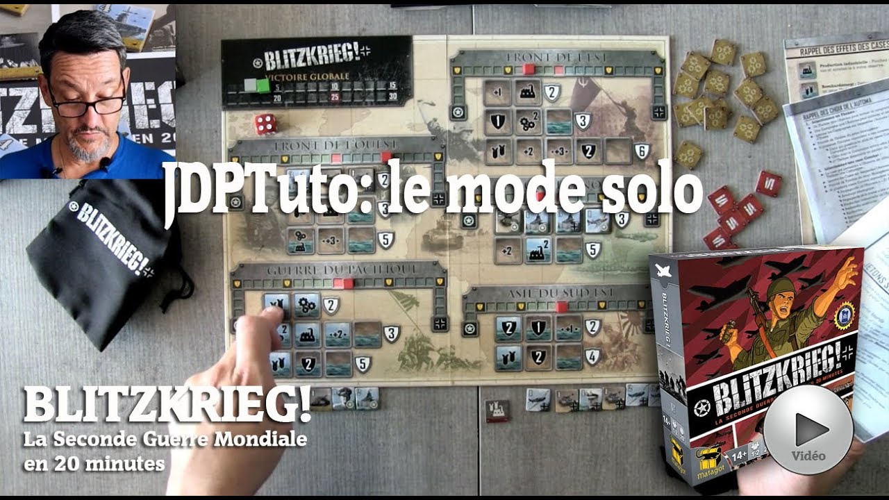 Blitzkrieg: principes de jeu et mode solo