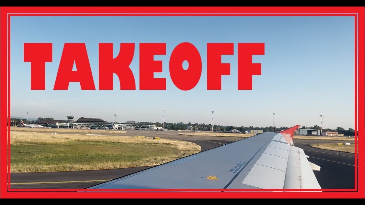Sunny Takeoff from Strasbourg (SXB) 🇫🇷 – POV Passenger | Volotea A319