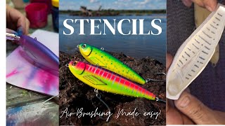 The Most Effective Lure Painting Stencil Hack - Sharing My  One-Size-Fits-All, Airbrush Stencil Hack. 