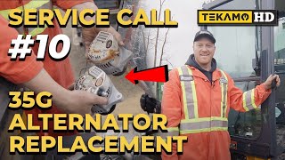 John Deere Alternator Replacement on a 35G Mini Excavator: Service Call Series