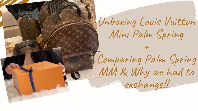 Louis Vuitton Unboxing: MM Palm Springs Monogram.