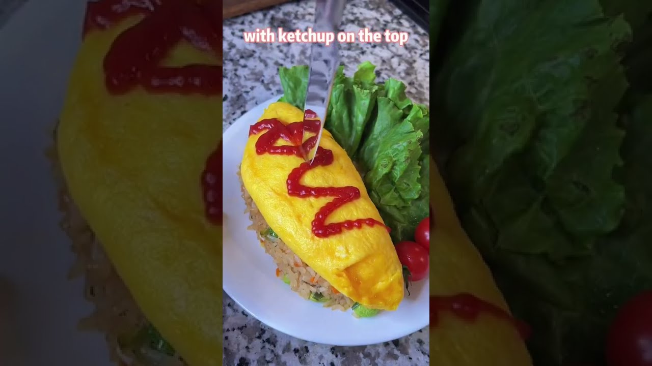 Does your omelet rice open up like a book? 😆