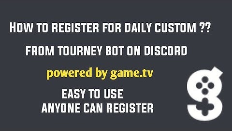 How to register for daily custom on discord from tourney bot | game.tv | INDB ESPORTS | Bluestacks