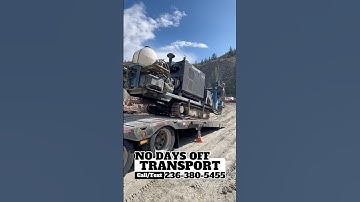 LOADING A DRILL RIG ON A LOWBED