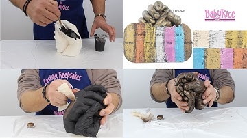 How to create a Bronze Metal effect Finish to your 3D Hand and Foot Casts - by BabyRice