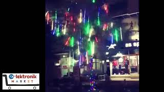 Meteor Yagmur Led Takimi - Cok Renkli Akar Led