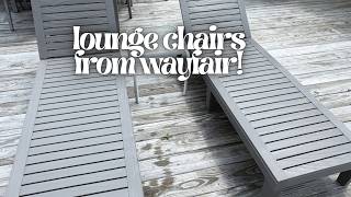 unboxing and assembling wayfair nestl outdoor lounge chairs!