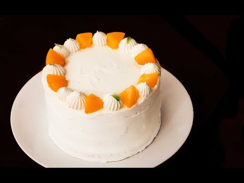 वीडियो: आड़ू के साथ क्रीम केक