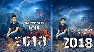 Happy new year 2018 editing | Picsart manipulation editing 2018 | Picsart editing tutorial screenshot 4