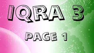Iqra Book 3 Page 1