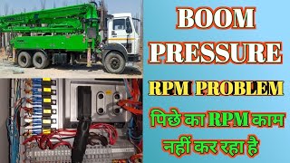 Schwing Concrete Boom Pressure RPM Problem || How to fix a schwing stetter concrete pump rpm problem