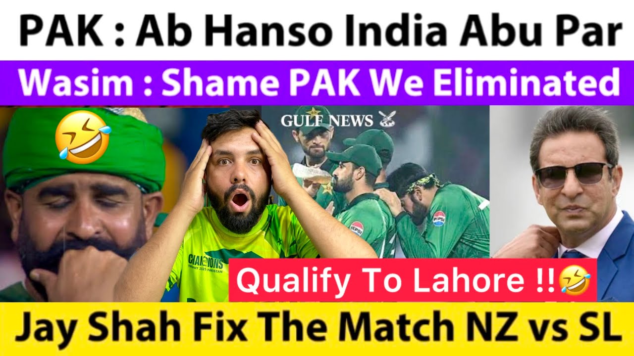 PAK Fans 🤣 Ab Hanso India Par | Wasim On PAK Team After Eliminate | Jay Shah Nz vs SL | WC 2026