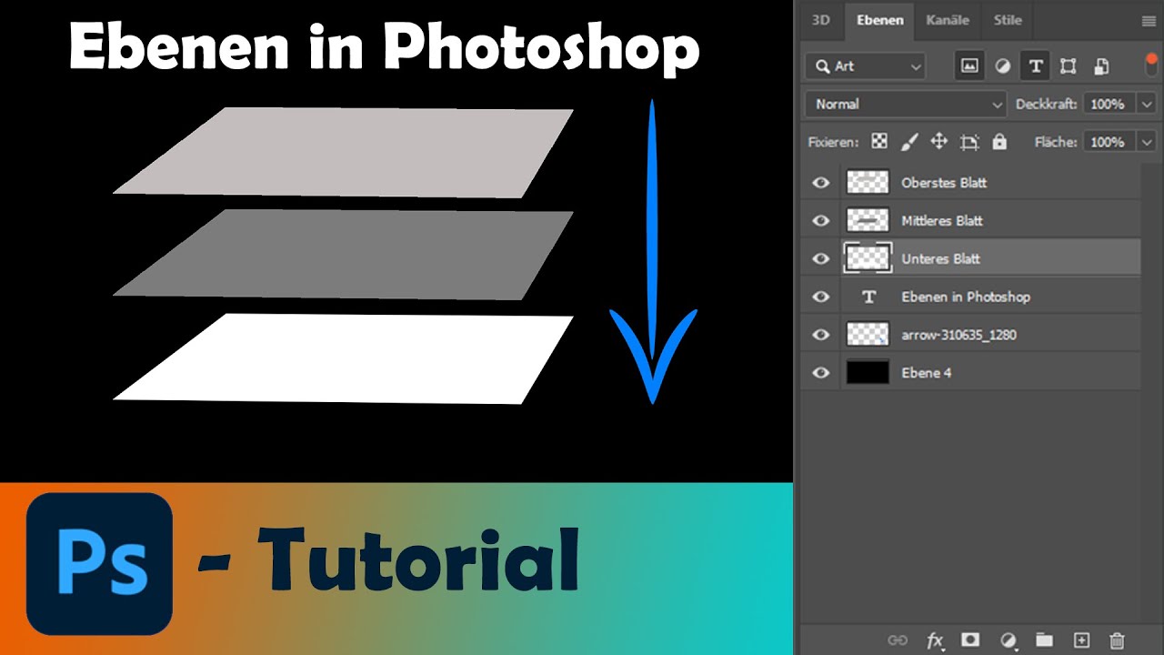 Photoshop Helligkeit Nur Auf Eine Ebene Anwenden Ebenen in Photoshop einfach und schnell erklärt - Tutorial [Deutsch