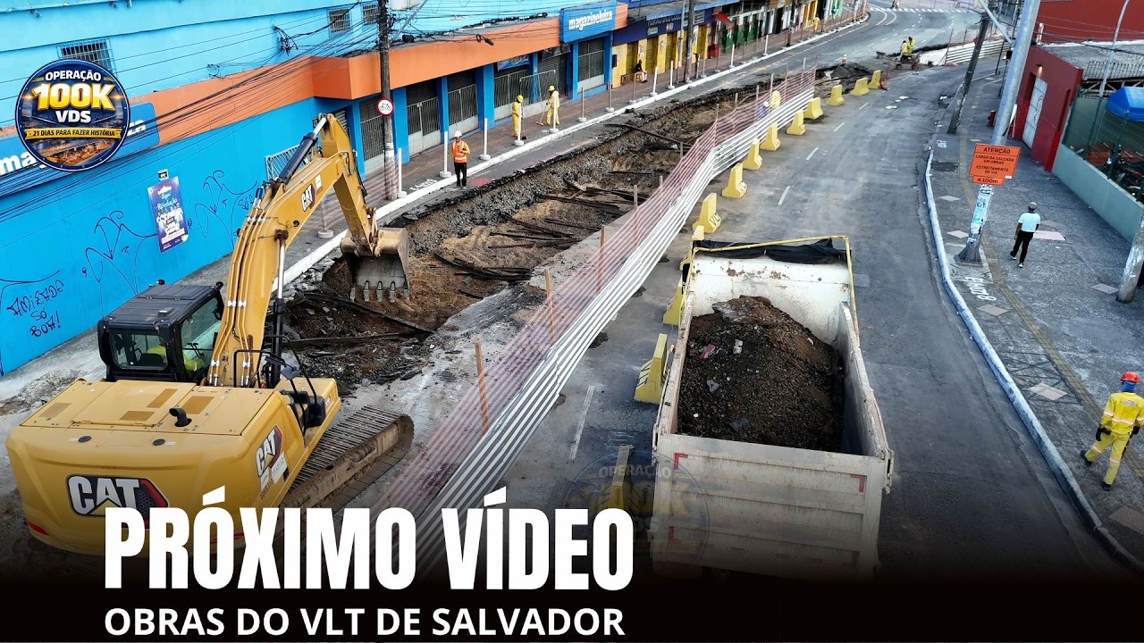 PRÓXIMAS DOCUMENTAÇÕES - captações de imagens nas obras de VLT