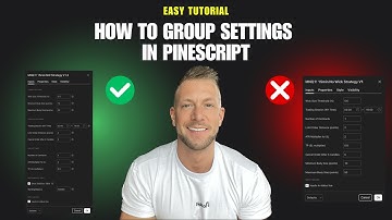 How To Create Groups in Pine Script - Tradingview Strategy Tutorial