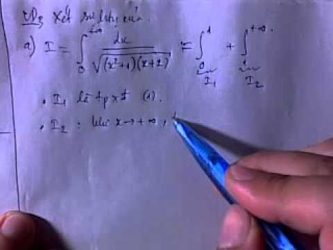 Video TPSR p9 Xét sự hội tụ của tích phân suy rộng loại 1:... - youtube