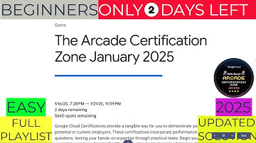 The Arcade Certification Zone January 2025