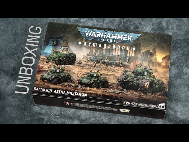 Judging & Unboxing Armageddon Battalion: Astra Militarum - YouTube