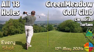 18 Holes at GreenMeadow Golf & Country Club. Every shot from my round at this super parkland course.
