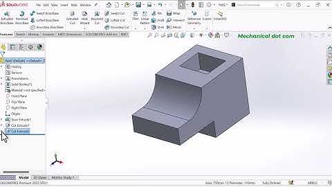 Solidworks Tutorial for Beginners Exercise 32 | Solidworks Tutorials 2024 | Mechanical dot com