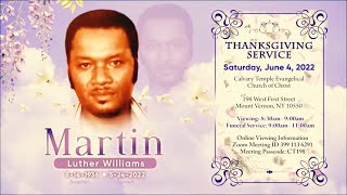 REGGAE MARTIN THE JAMAICANS WILLIAMS FUNERAL SERVICE