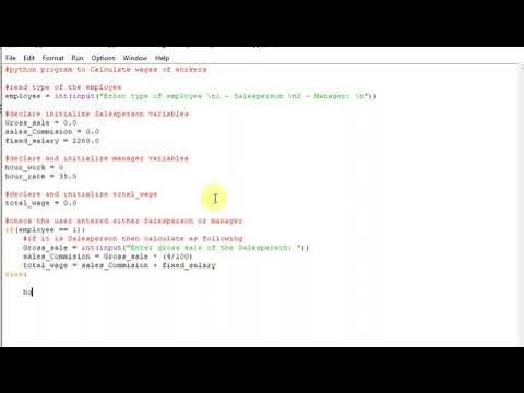python program to Calculate wages of workers - YouTube