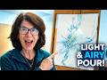 601. Negative Space Fluid Art: Light, Airy, and Intentional!!