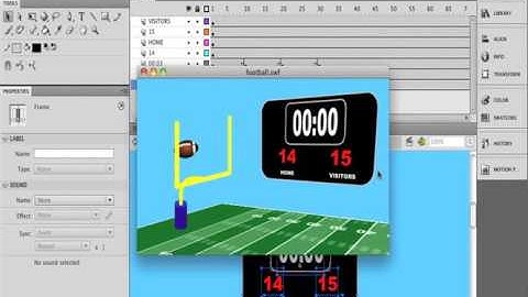 37. Adobe Flash - Looping and Stopping an Animation