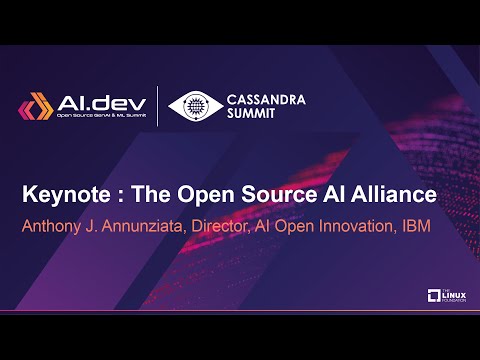 Keynote : The Open Source AI Alliance - Anthony J. Annunziata, Director, AI Open Innovation, IBM Episode cover