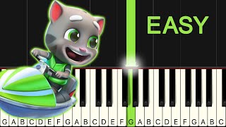 Talking Tom Jetski Theme Song Easy Piano Tutorial Resimi