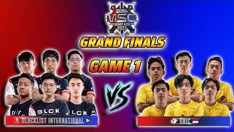 MSC | THE GRAND FINAL | ONIC VS BLACKLIST INTERNATIONAL | WISE VS KAIRI | MOONTON MOBILE LEGENDS