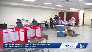Red Cross declares a blood supply crisis, only the second time ever