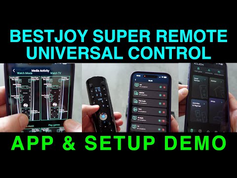 SuperRemote App & Setup Demo by Bestjoy Universal Remote Control BT IR RF Macros for Any Setup