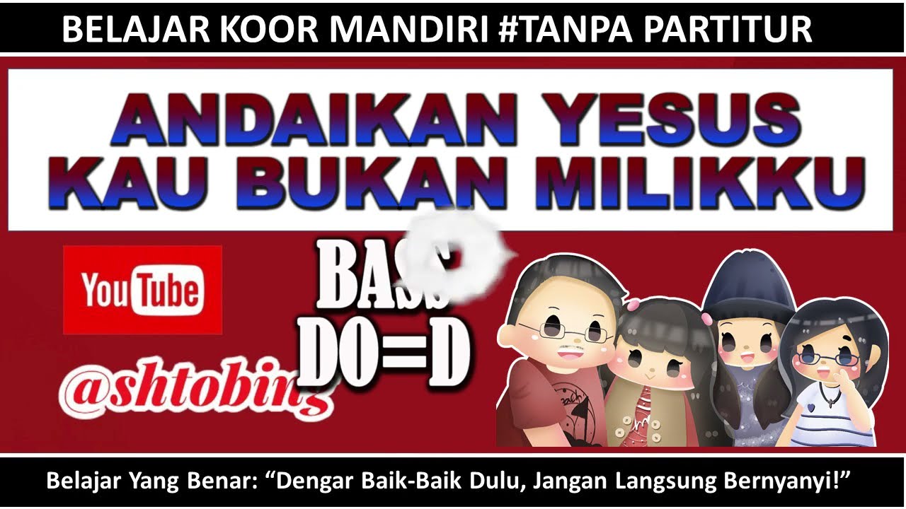 Belajar BASS | ANDAIKAN YESUS KAU BUKAN MILIKKU | By Pontas Purba | Part lain Link di Deskripsi