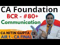 BCR , bcr , communication , ca foundation , #NG_Sir