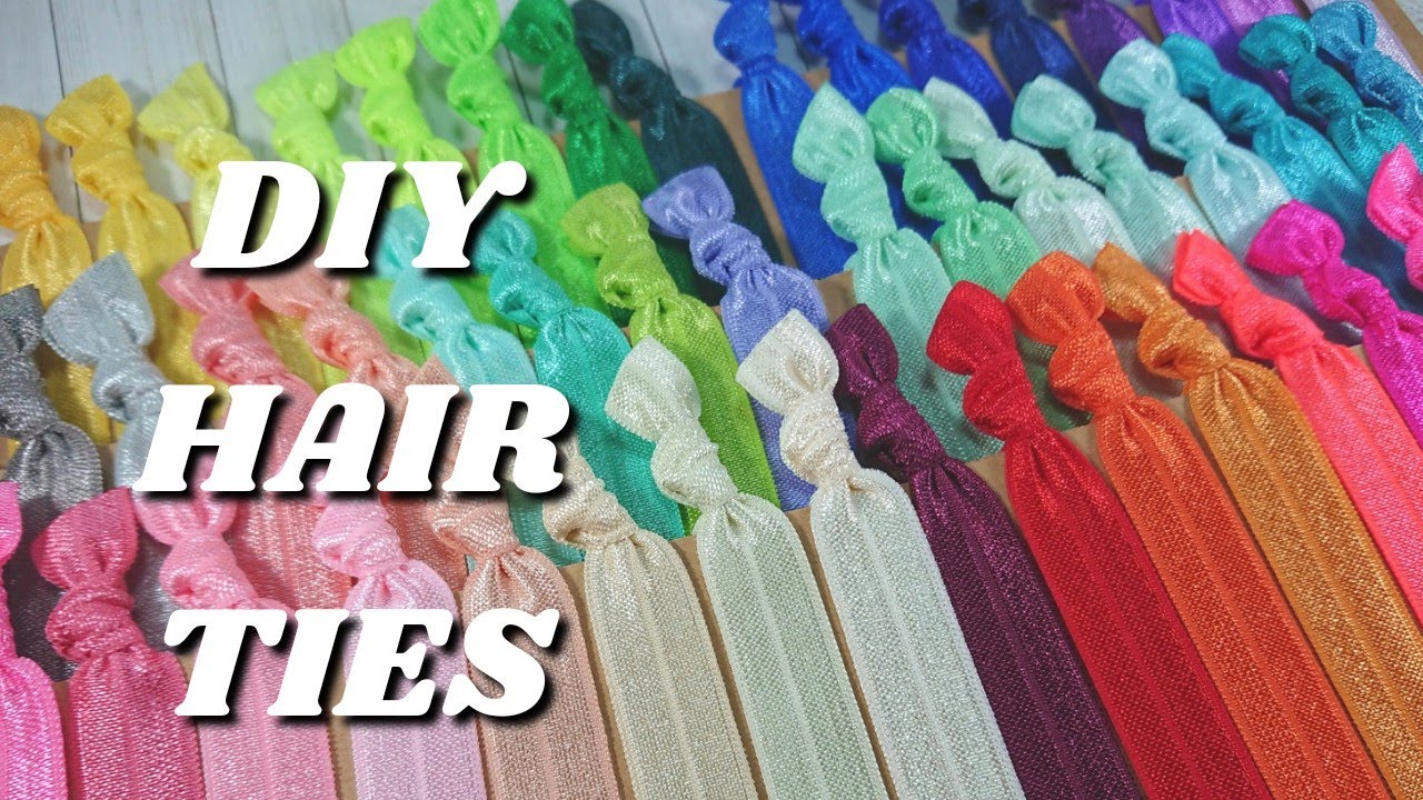 How to Make No Crease Elastic Hair Ties // FOE // No Sew Hair Ties