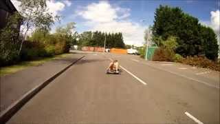 short sliding video on a  gravity longboard
