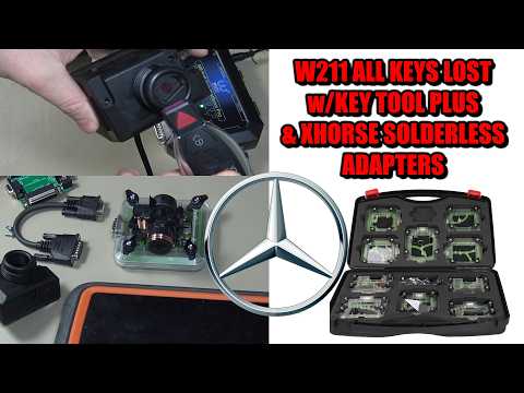 (666) W211 Mercedes All Keys Lost | Key Tool Plus + Solderless Adapter
