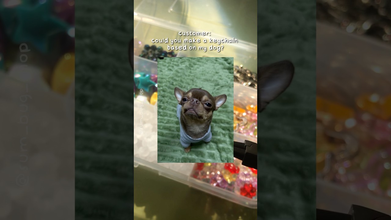 Custom Dog Keychain 🐕 