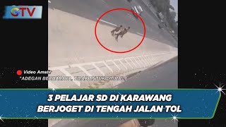 Download Lagu Demi Konten, 3 Pelajar SD di Karawang Berjoget di Tengah Jalan Tol Jagorawi - BIM 22/08 MP3
