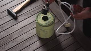 【CAINZ DIY STYLE】ふた付きペール缶ライト DIY