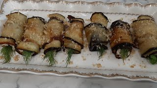 Սմբուկով ռուլետ։։։😍 рулеты из баклажана։։😍eggplant rolls/لفائف الباذنجان