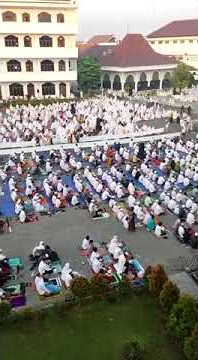 suasana sholat idul adha di ponpes al fitroh surabaya