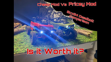 Scx24 Cheap Vs Expensive Mod comparison