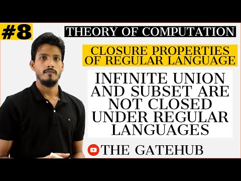 Infinite Union and Subset in Regular Languages | Closure Properties of Regular Language | TOC
