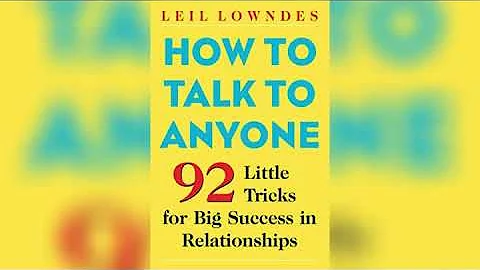 How to Talk to Anyone 92 Little Tricks for Big Success in Relationships Audiobook - DayDayNews