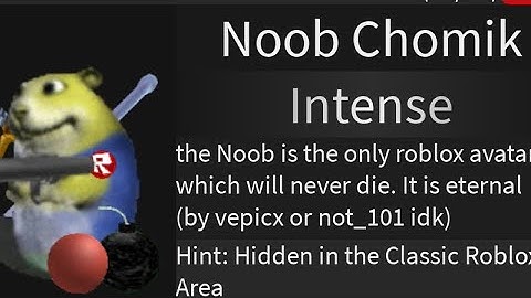 How To Get Noob Chomik (Find The Chomiks)
