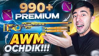 990+ TA PREMIUM va AWM OCHDIK 🥵 PUBG MOBILE!!!