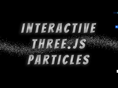 Javascript Web Animation: Threejs Particle Landing Page Effect