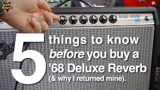 5 things to know BEFORE buying a &#39;68 Deluxe Reverb &amp; why I returned mine